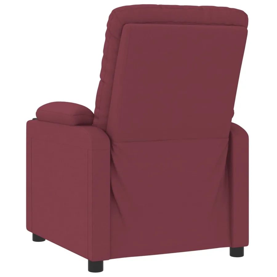 Fauteuil inclinable électrique Rouge bordeaux Tissu - 6