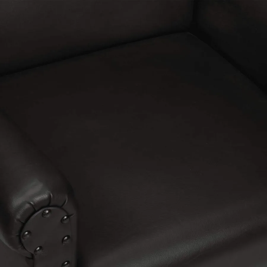 Chaise cabriolet noir cuir véritable - 6