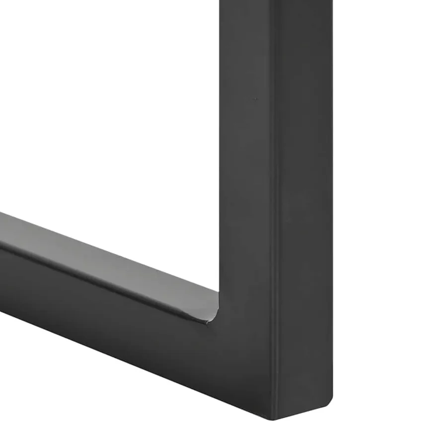 Chaises à manger cantilever lot de 2 marron cuir véritable - 8