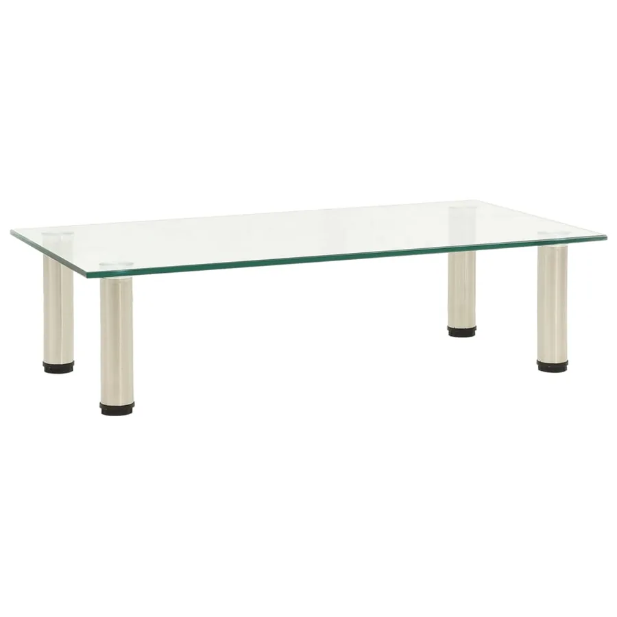 Meuble TV transparent 60x35x17 cm verre trempé