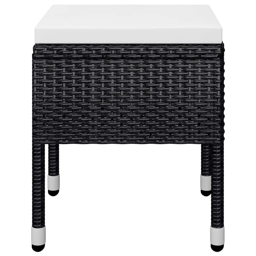 Ensemble à manger de jardin 5 pcs Noir - 8