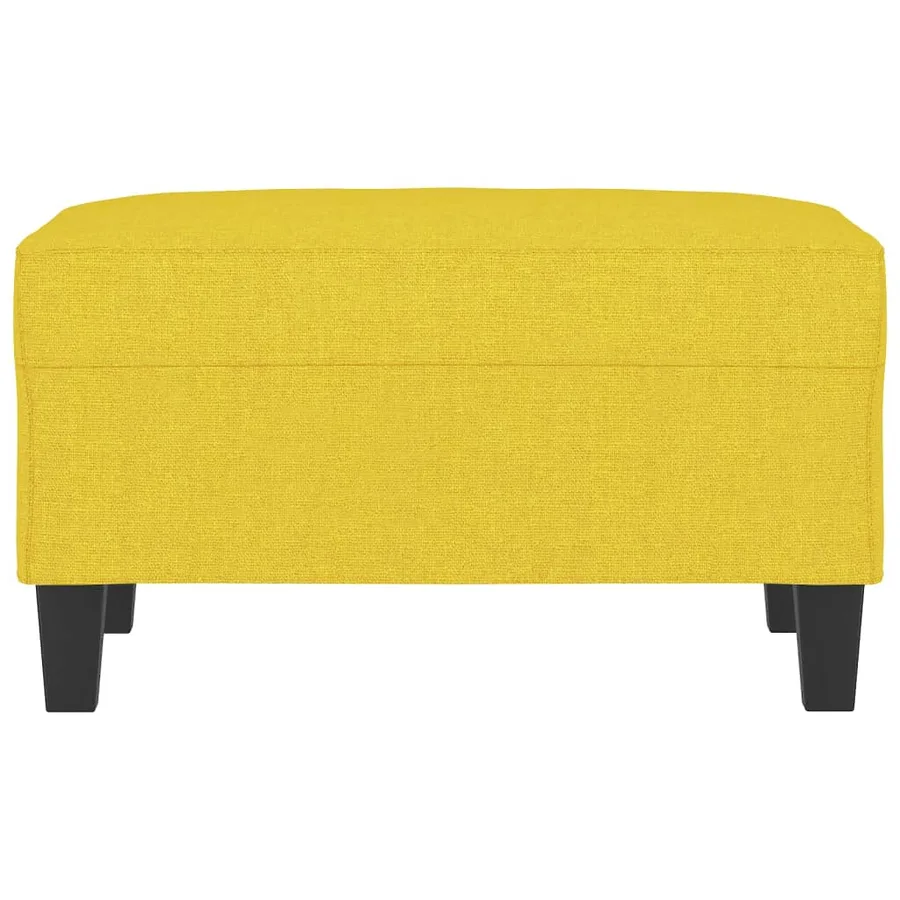 Repose-pied Jaune clair 70x55x41 cm Tissu - 3