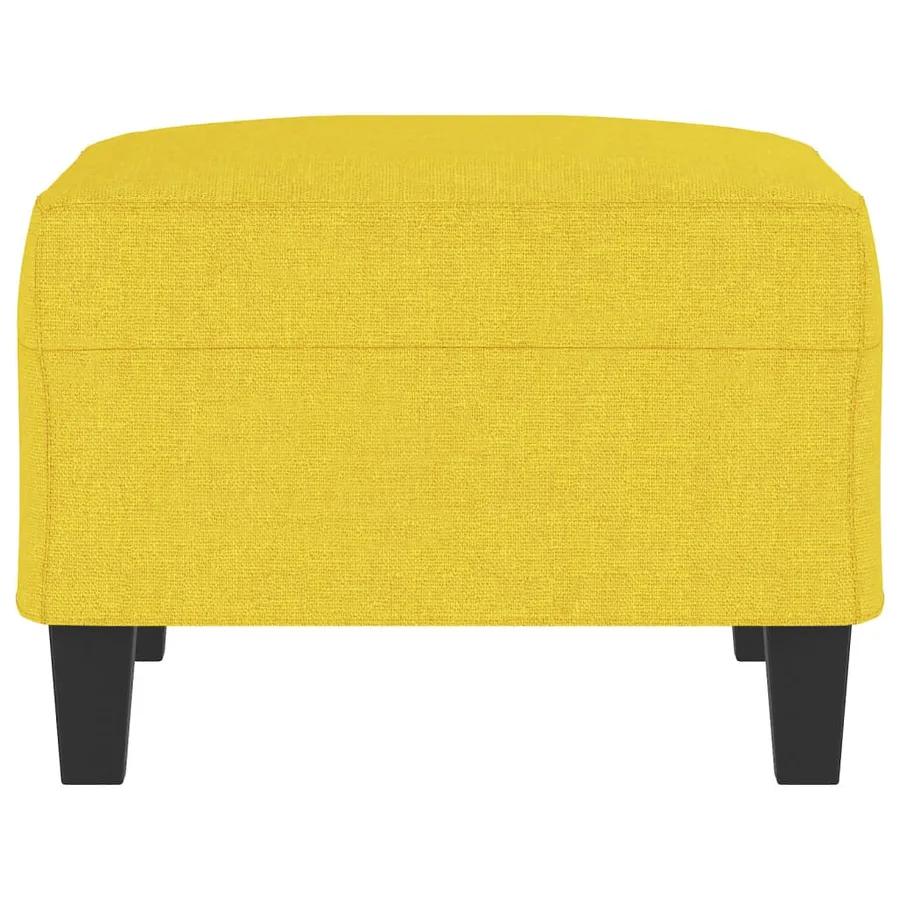 Repose-pied Jaune clair 70x55x41 cm Tissu - 4