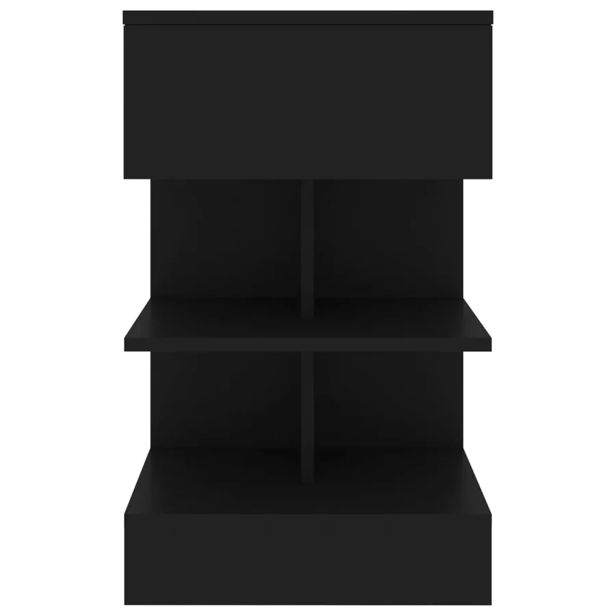 Tables de chevet 2 pcs Noir 40x35x65 cm - 6
