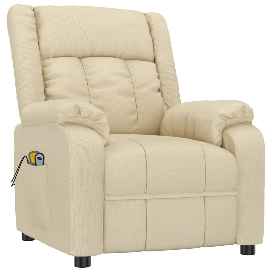 Fauteuil électrique de massage Crème Tissu - 3