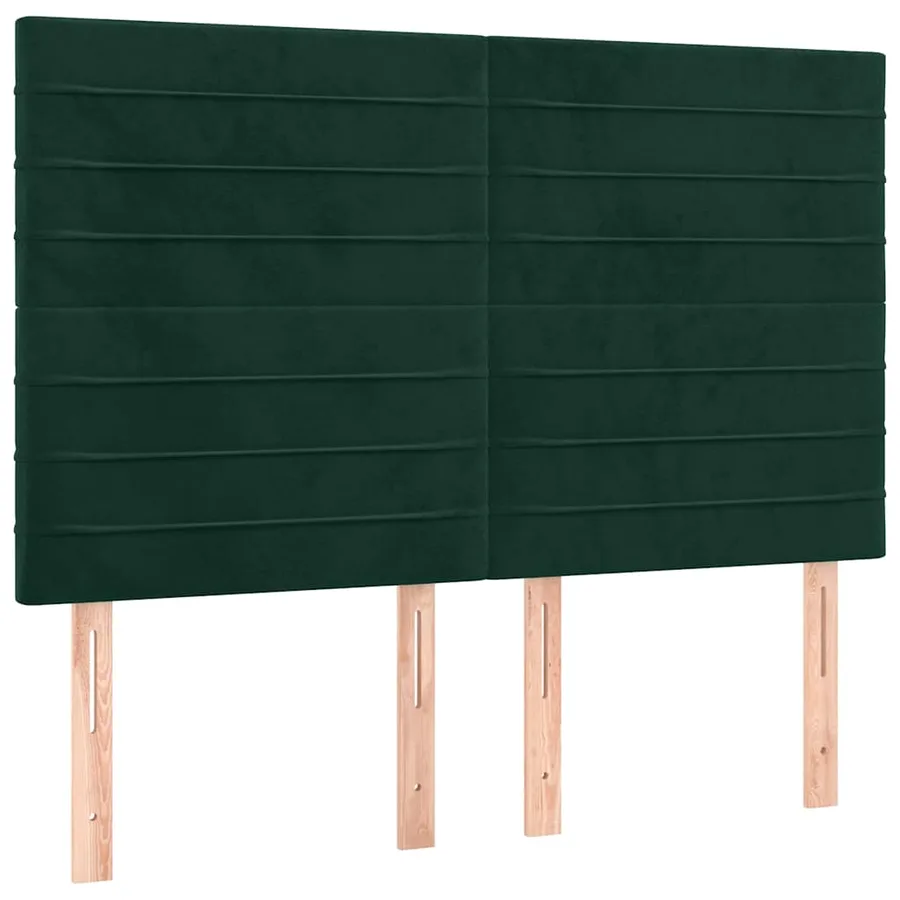 Sommier à lattes de lit avec matelas LED Vert foncé 140x190 cm - 7