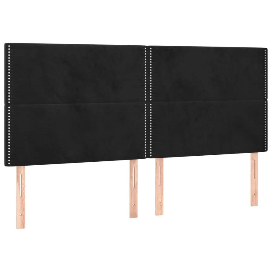 Sommier à lattes de lit avec matelas et LED Noir 180x200 cm - 7