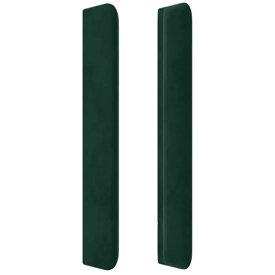 Tête de lit à LED Vert foncé 93x16x118/128 cm Velours - 5