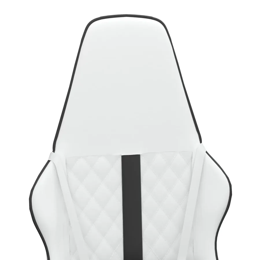 Chaise de jeu de massage Noir et blanc Similicuir - 9