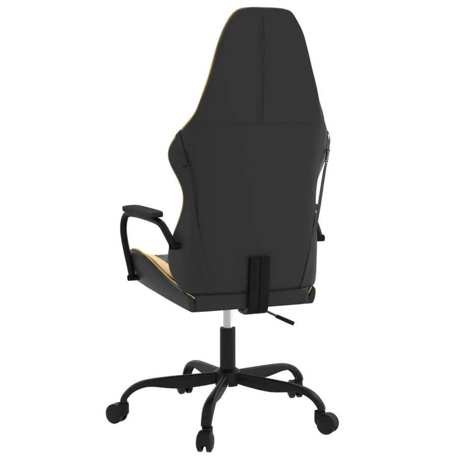 Chaise de jeu Noir et doré Similicuir - 5