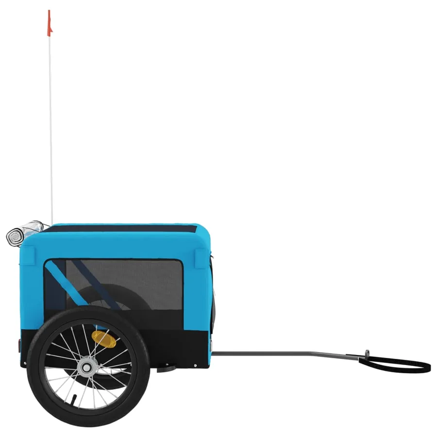 Remorque de vélo pour animaux de compagnie bleu et noir - 7