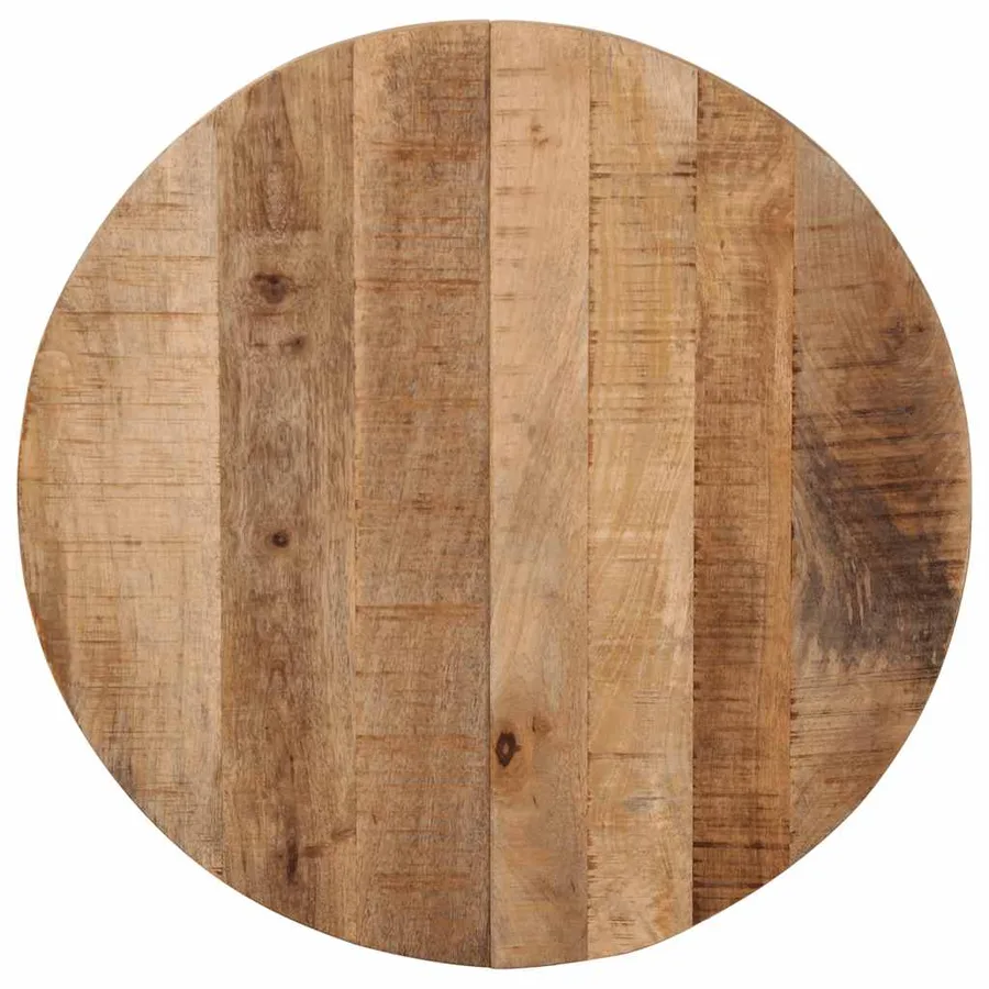 Table de bistro Ø60x76 cm Bois de manguier brut - 5