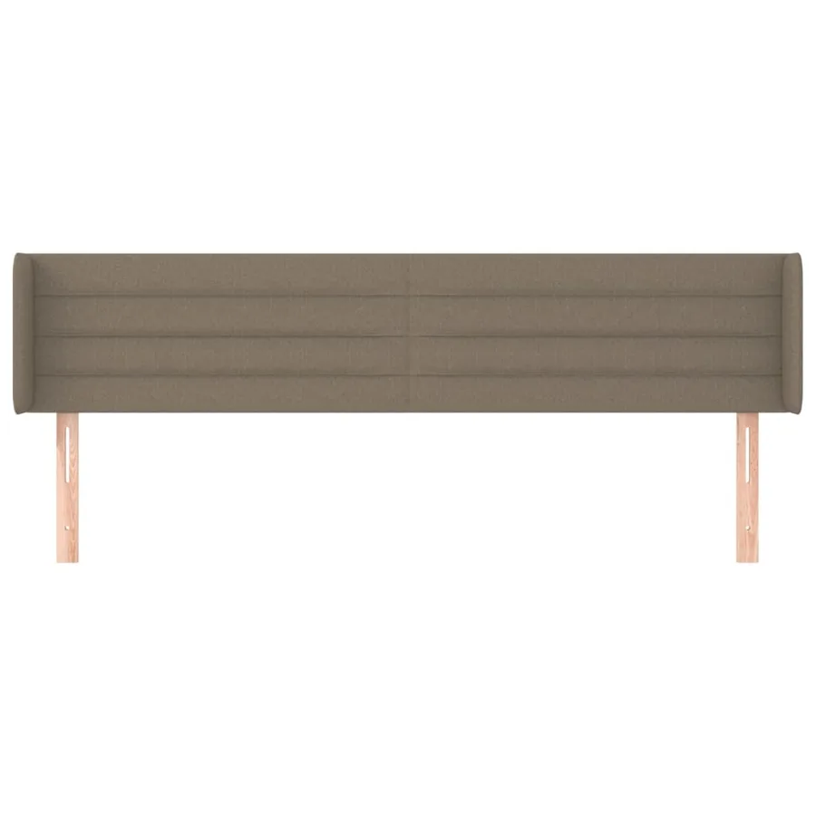 Tête de lit avec oreilles Taupe 163x16x78/88 cm Tissu - 3