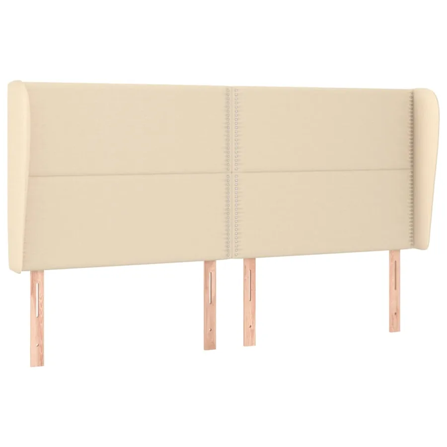 Sommier à lattes de lit avec matelas Crème 180x200 cm Tissu - 6