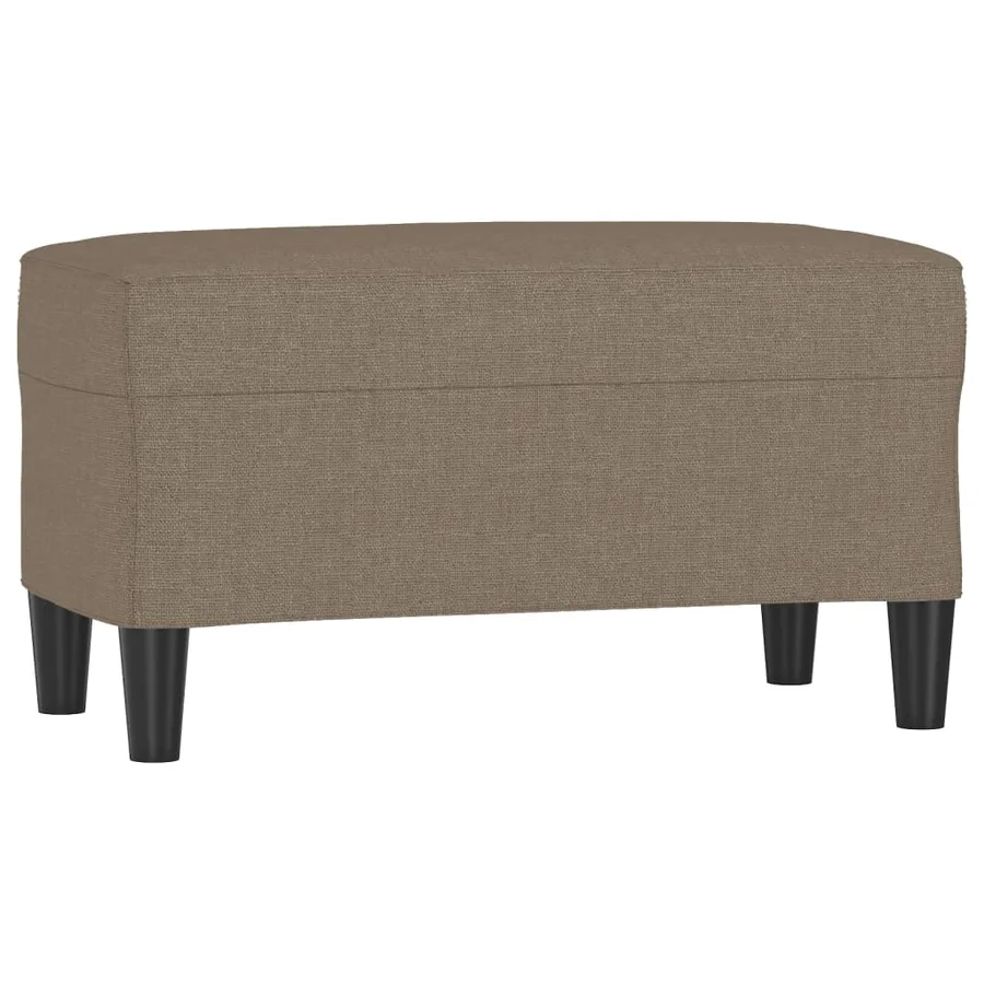 Banc Taupe 70x35x41 cm Tissu - 2