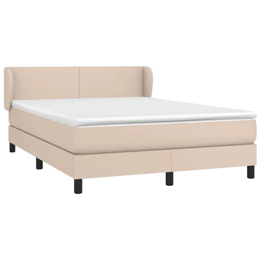 Sommier à lattes de lit avec matelas Cappuccino 140x190 cm - 3