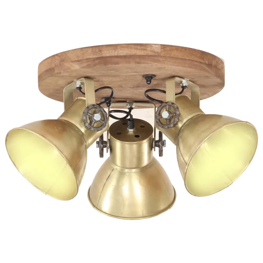 Plafonnier industriel 25 W Laiton 42x27 cm E27