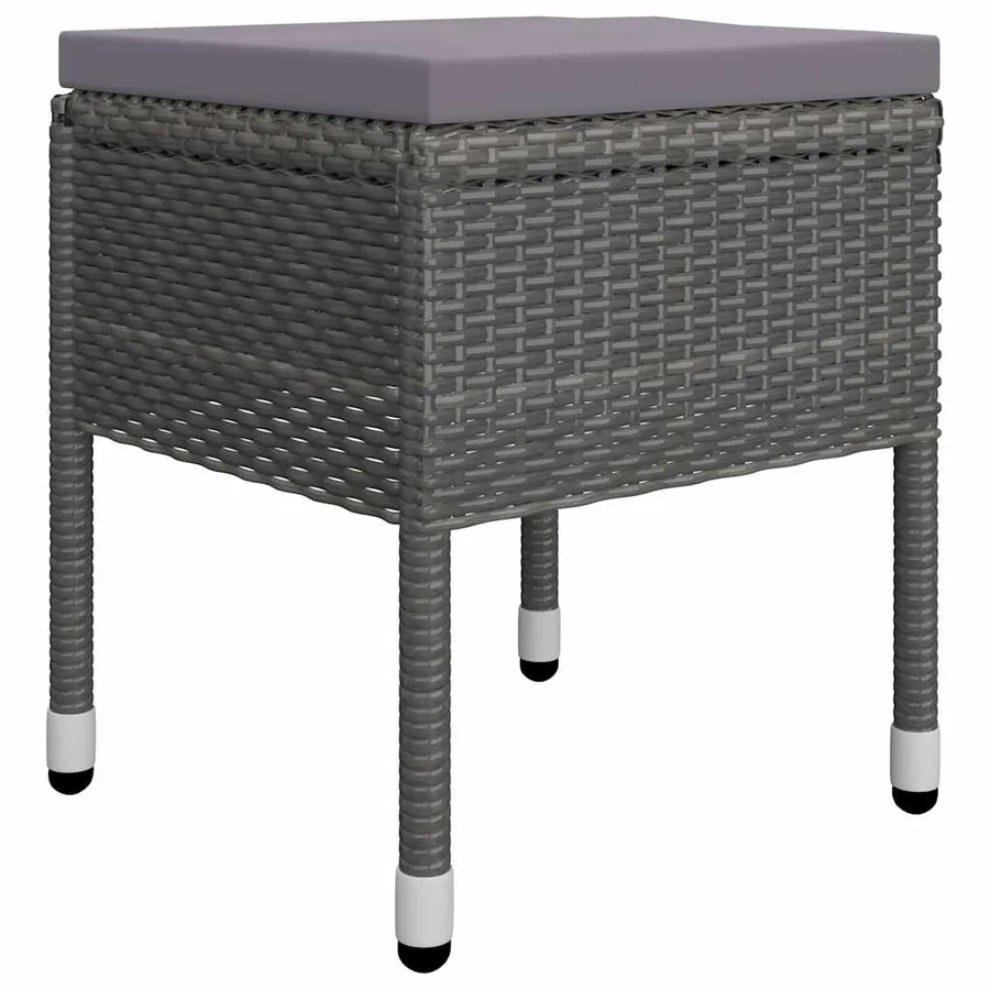 Ensemble à manger de jardin 11 pcs Gris - 11