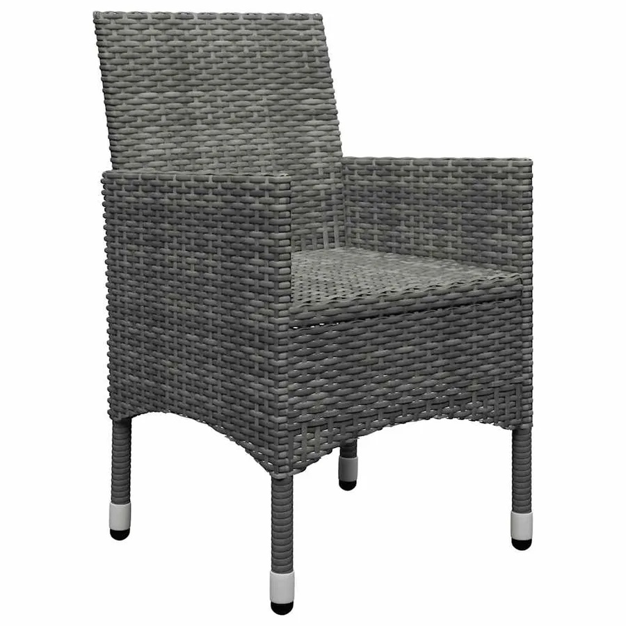 Ensemble à manger de jardin 11 pcs Gris - 9
