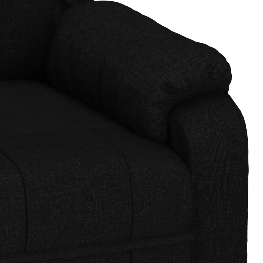 Fauteuil inclinable électrique Noir Tissu - 8