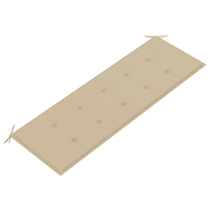 Banc de jardin 3 places avec coussin 150 cm Bois d'eucalyptus - 8