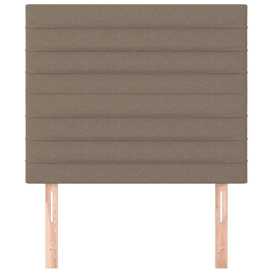Tête de lit Taupe 100x5x118/128 cm Tissu - 3