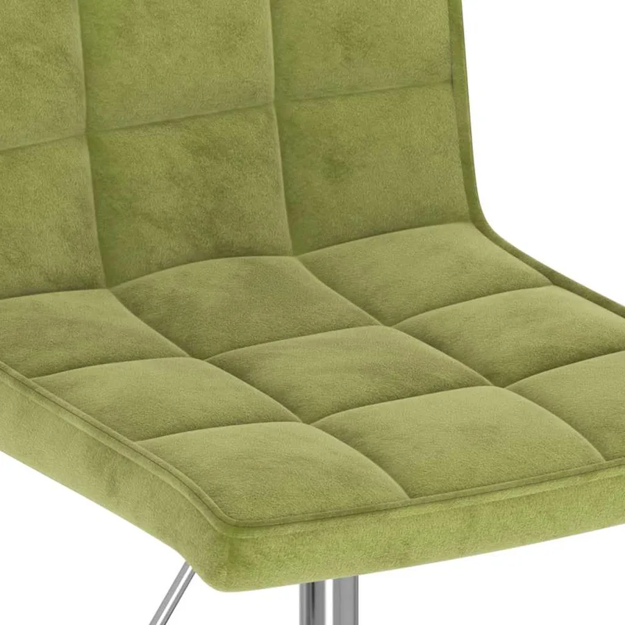 Chaises pivotantes à manger lot de 4 vert clair velours - 8