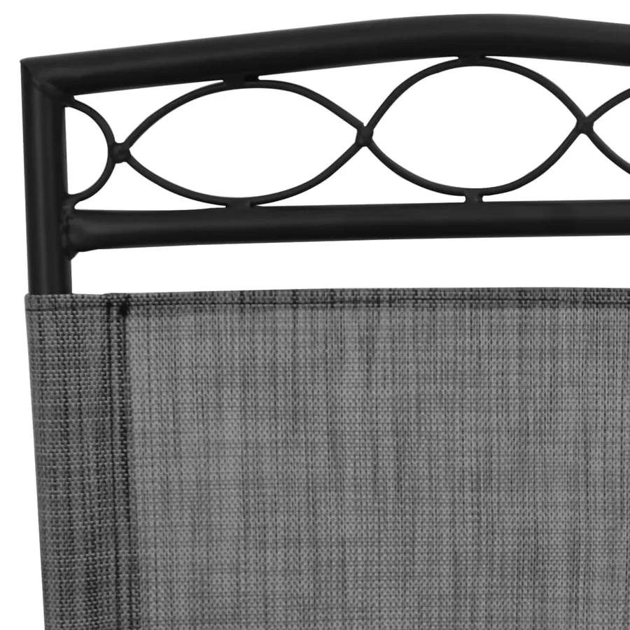 Chaises de jardin pliables lot de 2 en acier et textilène - 10