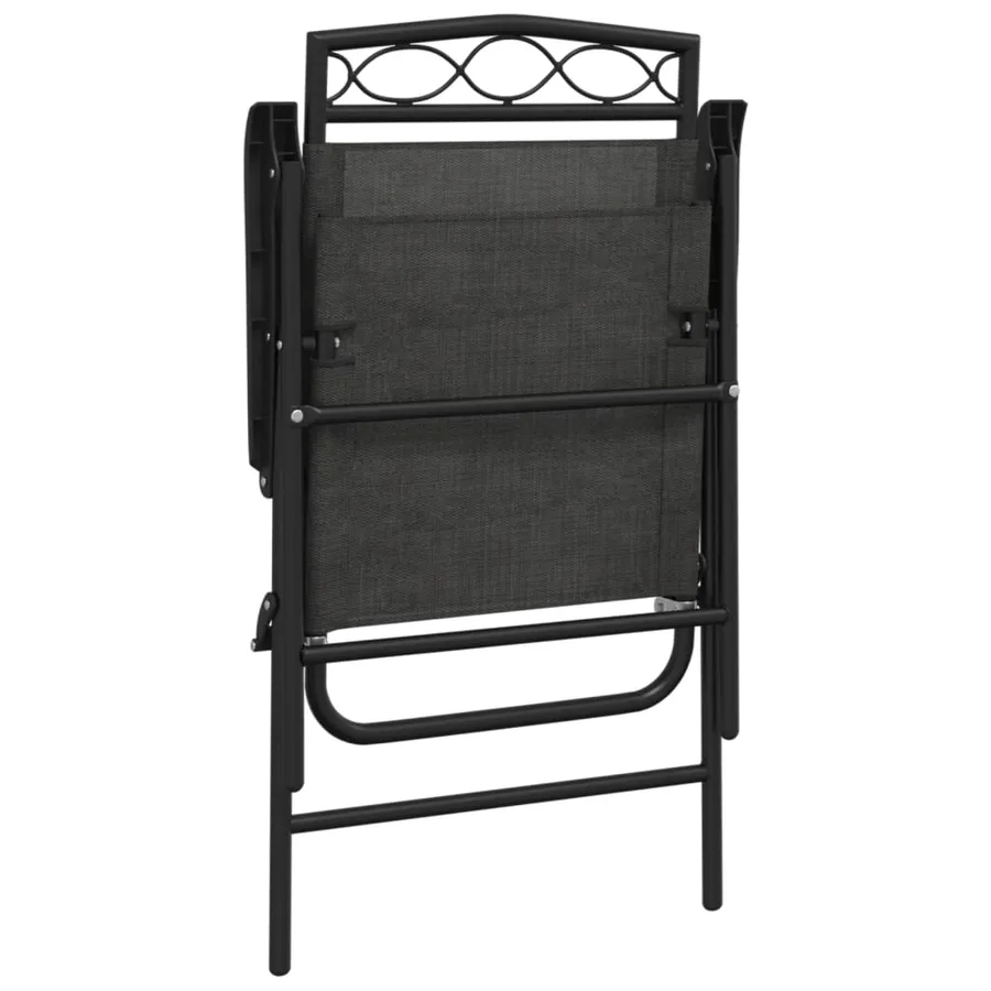 Chaises de jardin pliables lot de 2 en acier et textilène - 8