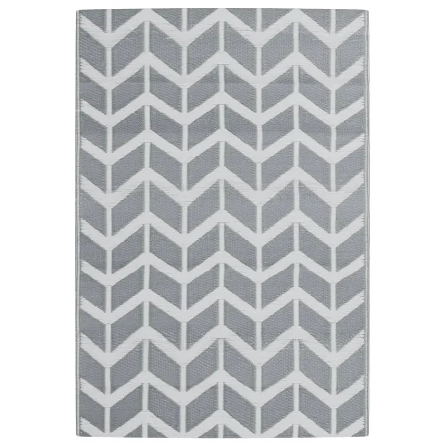 Tapis d'extérieur ARAKIL gris 140 x 200 cm PP - 2
