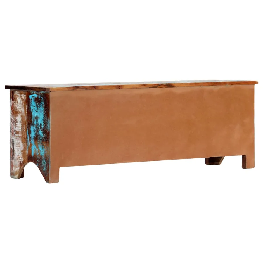 Meuble TV 120x30x40 cm Bois de récupération massif - 4