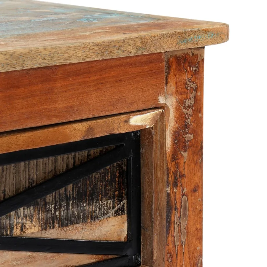 Meuble TV 120x30x40 cm Bois de récupération massif - 5