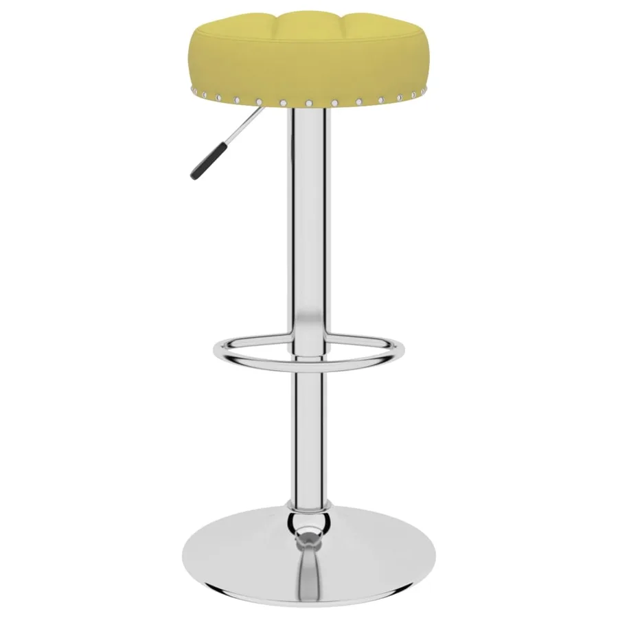 Tabourets de bar lot de 2 vert tissu - 3