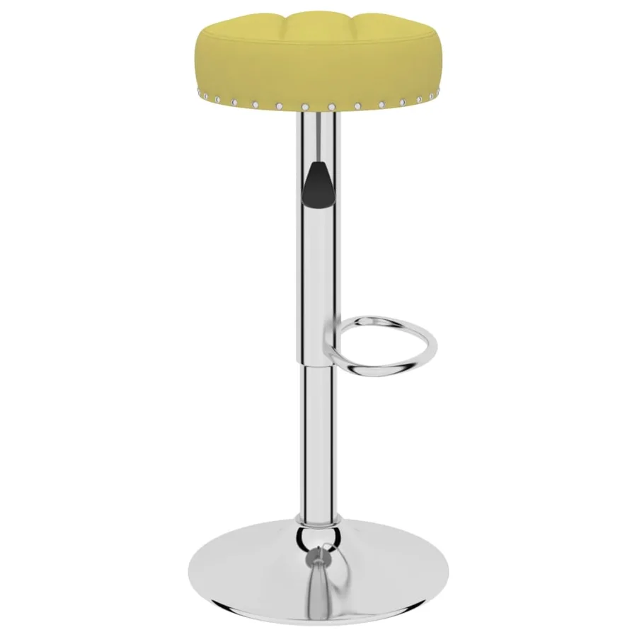 Tabourets de bar lot de 2 vert tissu - 4