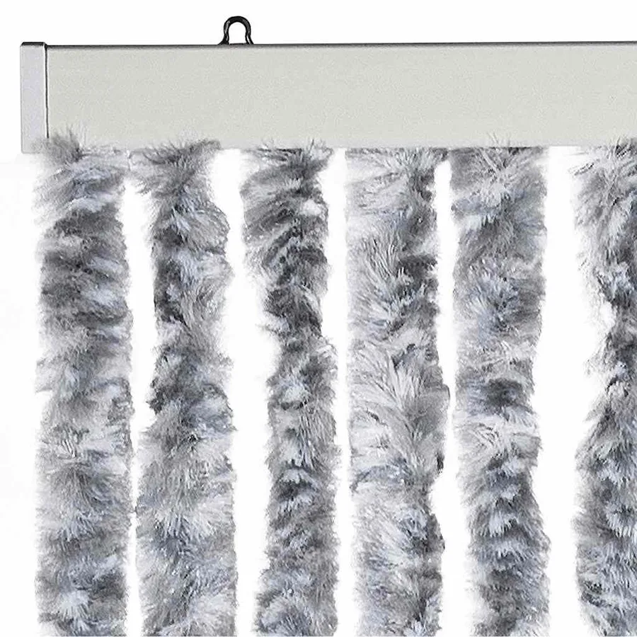 Moustiquaire Blanc et gris 56x200 cm Chenille - 4