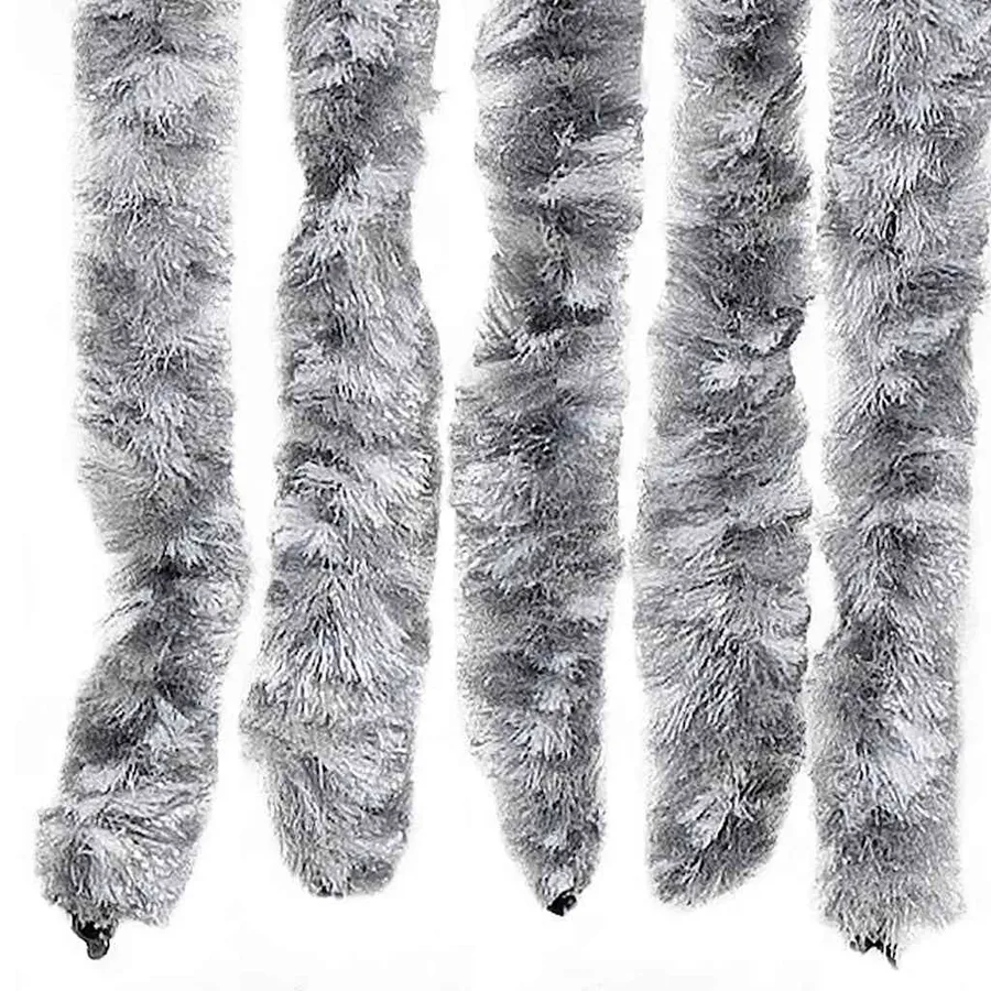 Moustiquaire Blanc et gris 56x200 cm Chenille - 5