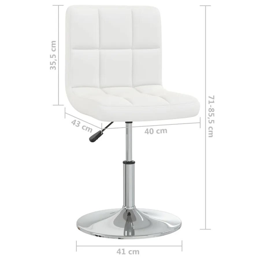 Tabouret de bar Blanc Similicuir - 9