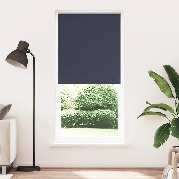 Store enrouleur occultant 84,4 x 230 cm, largeur du tissu 80 cm, coloris marine