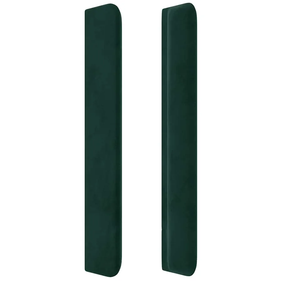 Tête de lit à LED Vert foncé 83x16x118/128 cm Velours - 5