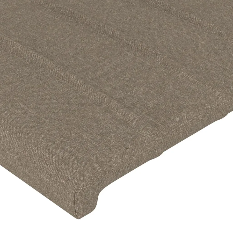 Cadre de lit sans matelas taupe 200x200 cm tissu - 10