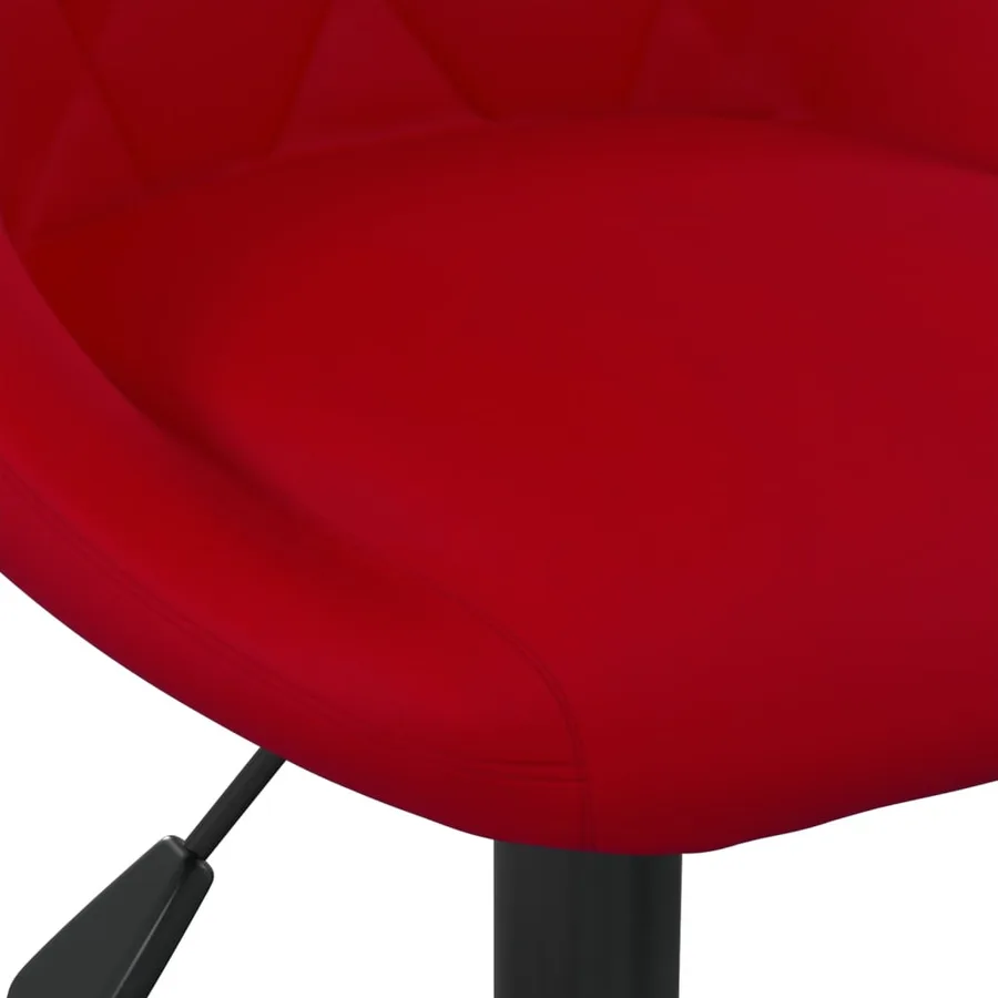 Tabouret de bar Rouge bordeaux Velours - 7