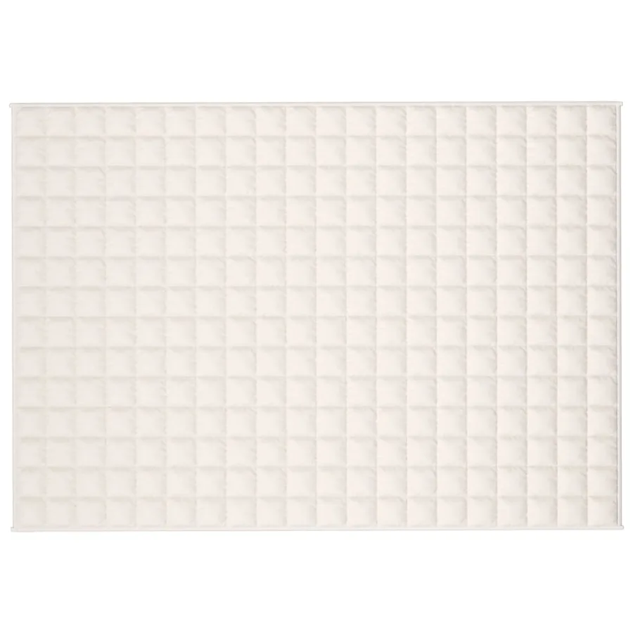 Couverture lestée Crème clair 137x200 cm 6 kg Tissu - 3