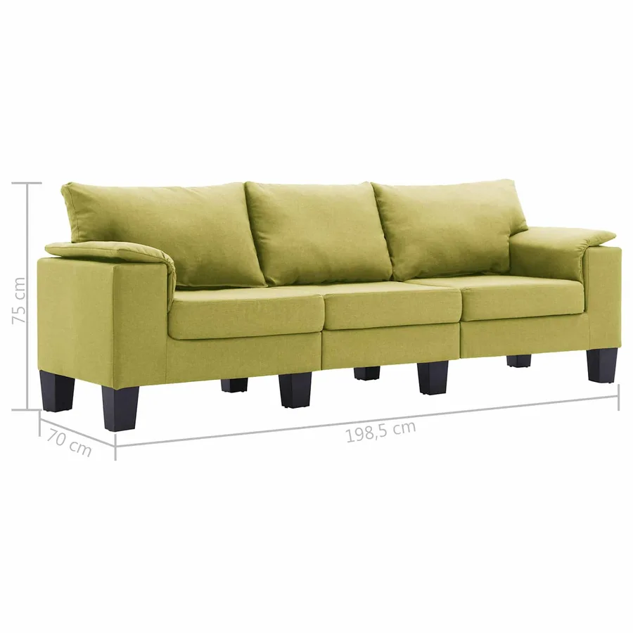 Canapé Vert tissu - 9
