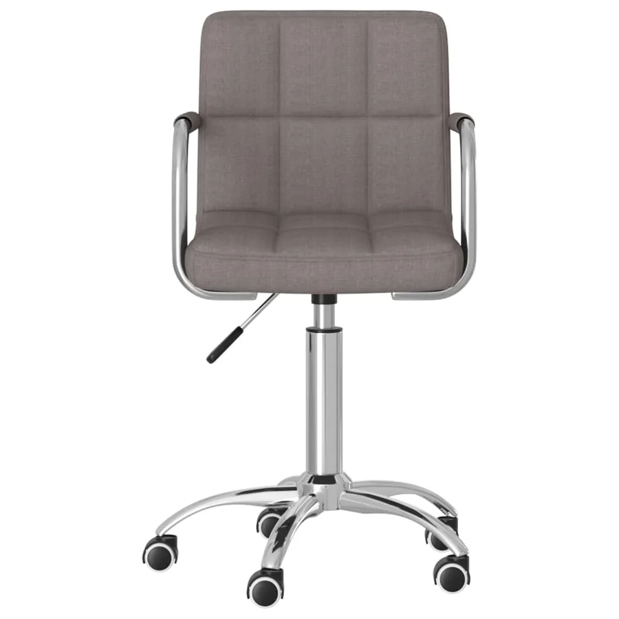 Chaise pivotante de salle à manger Taupe Tissu - 2
