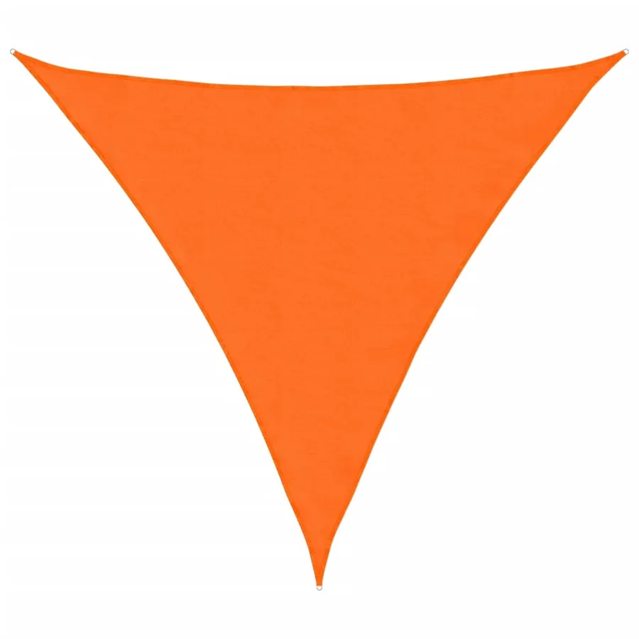 Voile de parasol tissu oxford triangulaire 3x3x3 m orange - 2