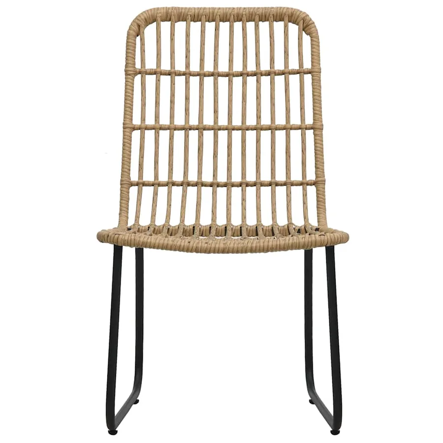 Ensemble à manger d'extérieur 7 pcs résine tressée et verre - 4