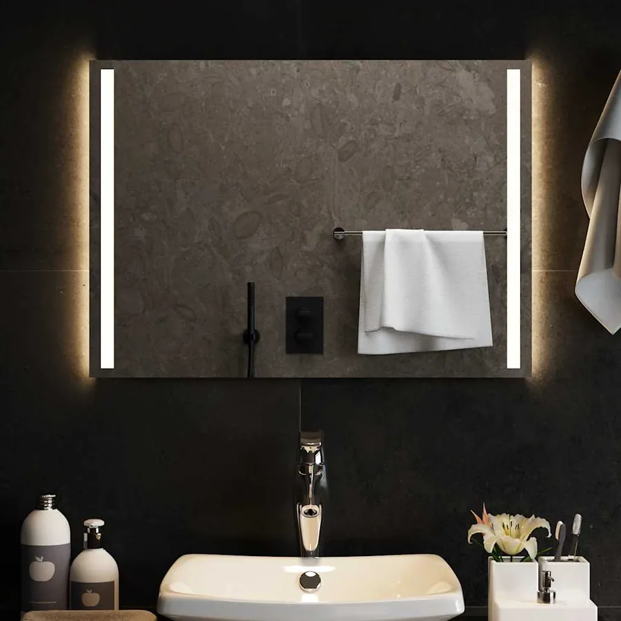 Miroir de salle de bain à LED 70x50 cm