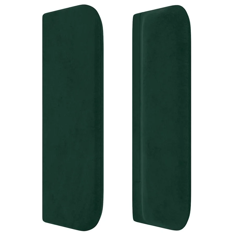 Tête de lit avec oreilles Vert foncé 93x16x78/88 cm Velours - 4