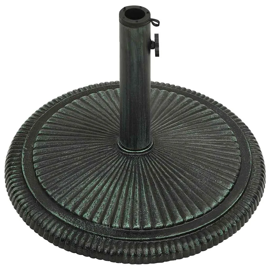 Socle de parasol Vert 45x45x30 cm Fonte - 5
