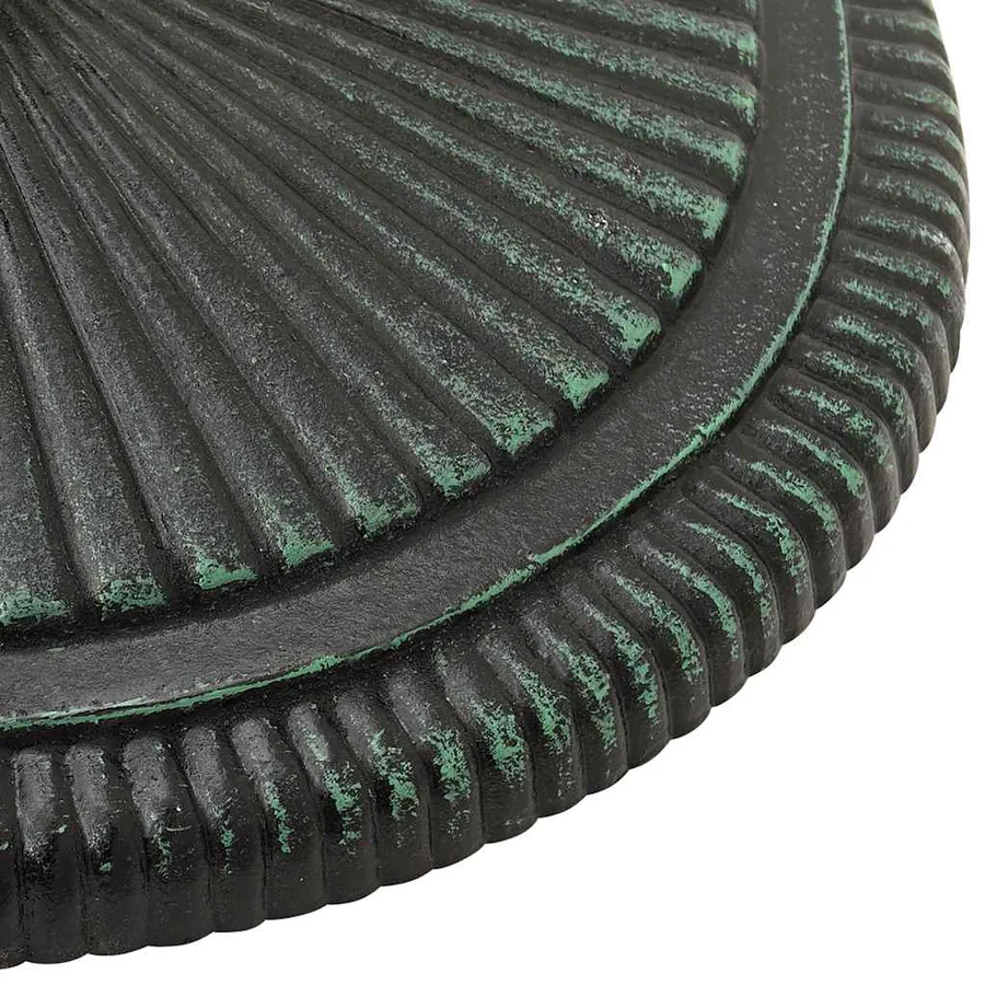 Socle de parasol Vert 45x45x30 cm Fonte - 7